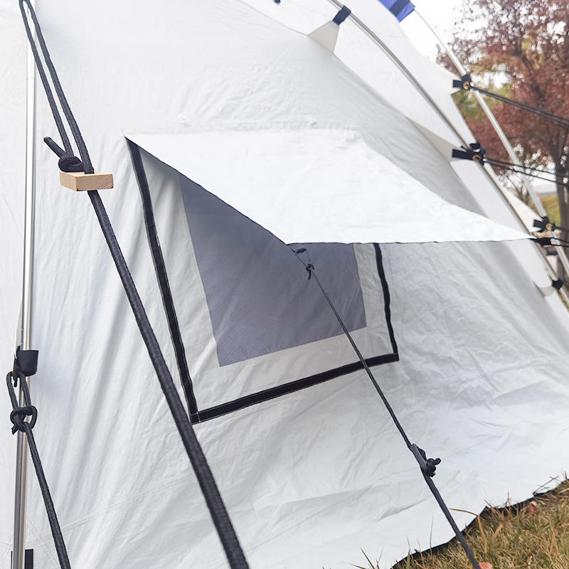 Geodesisk kuppeltelt 5-personers selvstående geodesisk familietelt