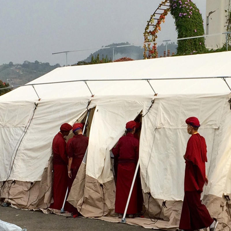 Leger Uten Grenser/ICRC/IFRC Standard 45m² Multi-Purpose Telt Base Telt Brukes til skolegang, kontor, klinikk