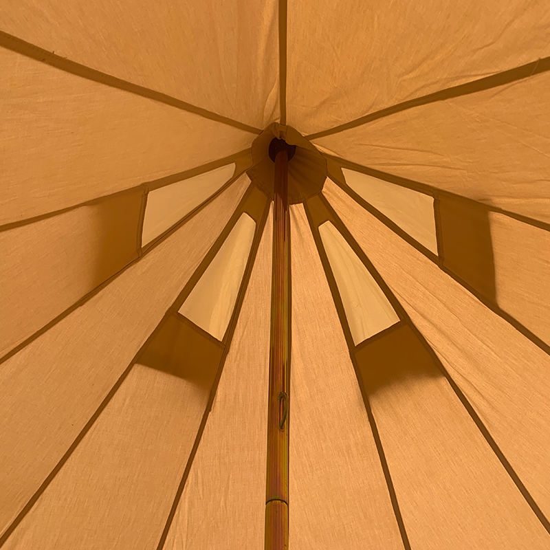 4m 4 personers lerretsklokketelt for familiecamping