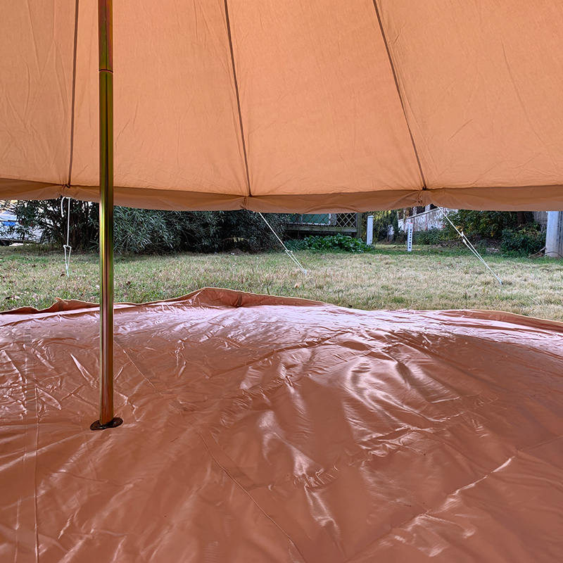 4m 4 personers lerretsklokketelt for familiecamping