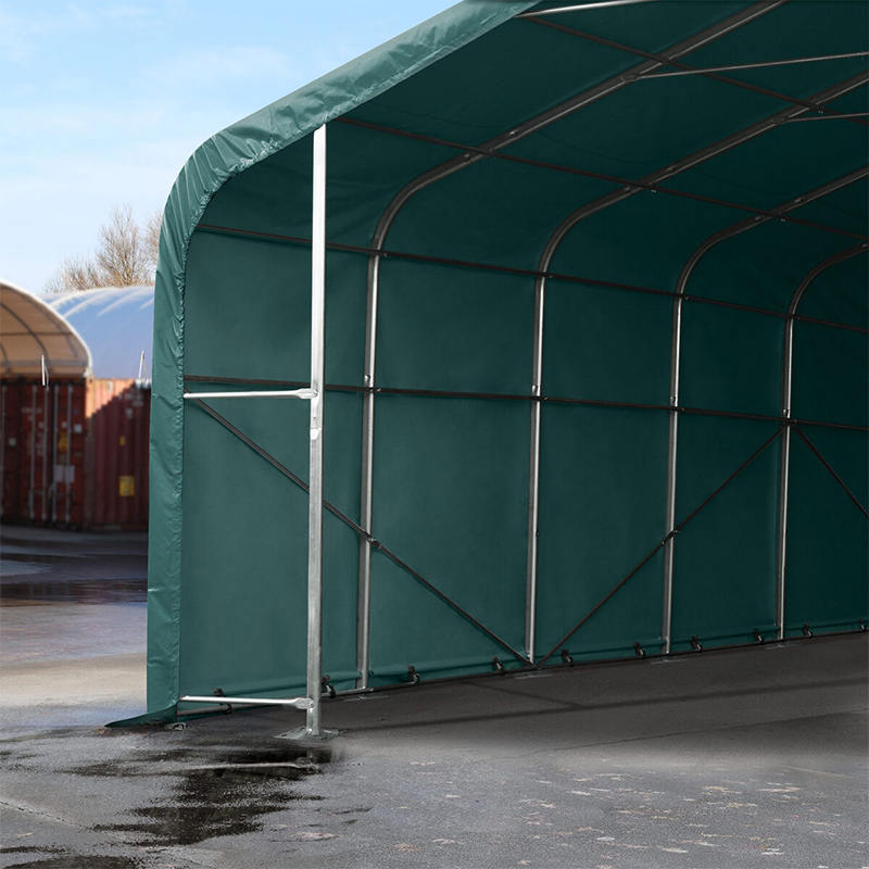6X6 2,6m Sidehøyde Helgalvanisert stålramme Midlertidig lagertelthall