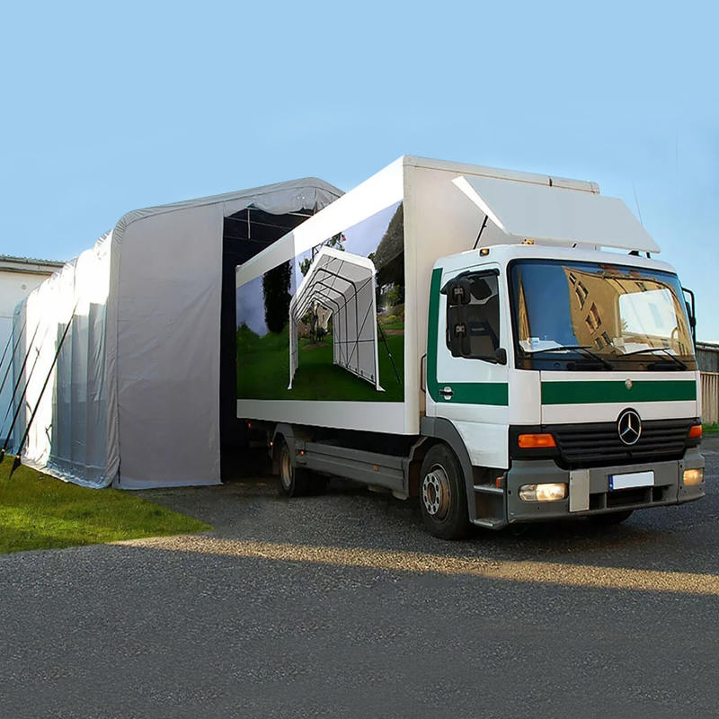 8X12 4m Sidehøyde UV-bestandig Lagerskyggetelt Sun Shelter