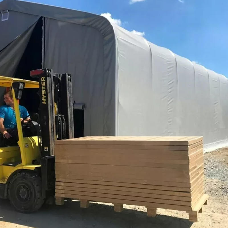 8X12 4m Sidehøyde UV-bestandig Lagerskyggetelt Sun Shelter