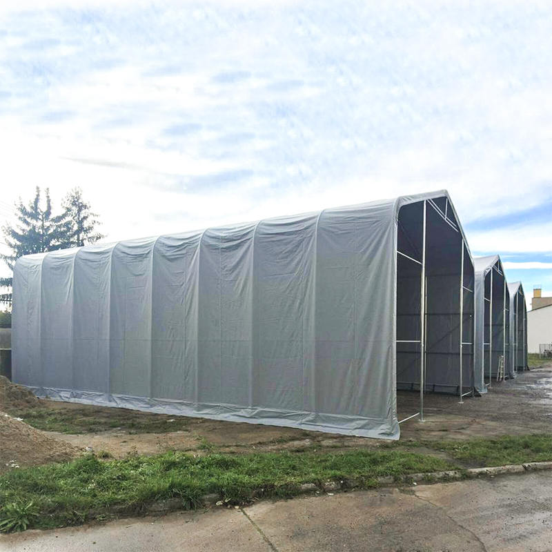 8X12 4m Sidehøyde UV-bestandig Lagerskyggetelt Sun Shelter