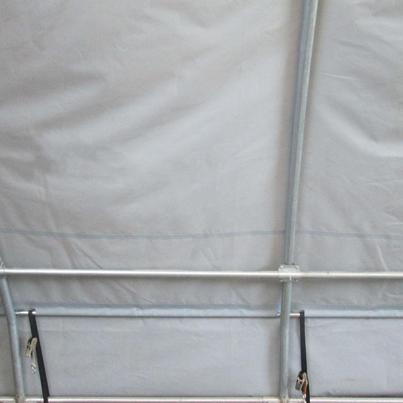 9x12m Pilbuet oppbevaringstelt, halvsirkelformet telthall