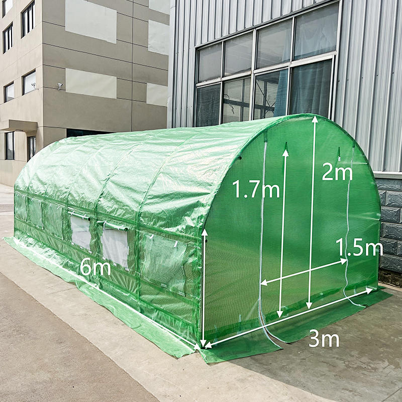 3x6x2m Weatherguard Round Top Drivhus & Polytunnel