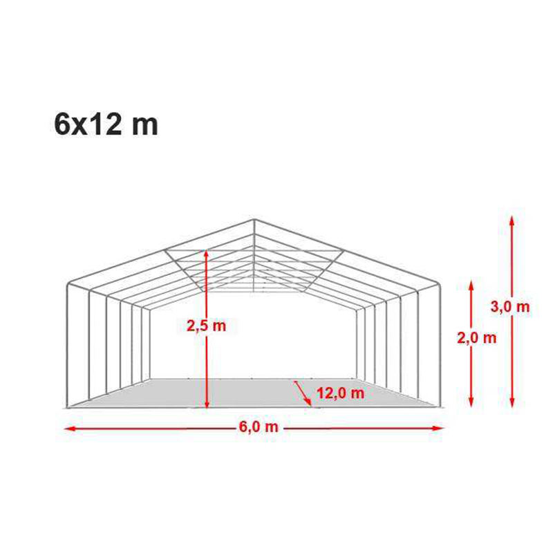 6x12m Luksus PVC Outdoor Event Marquee