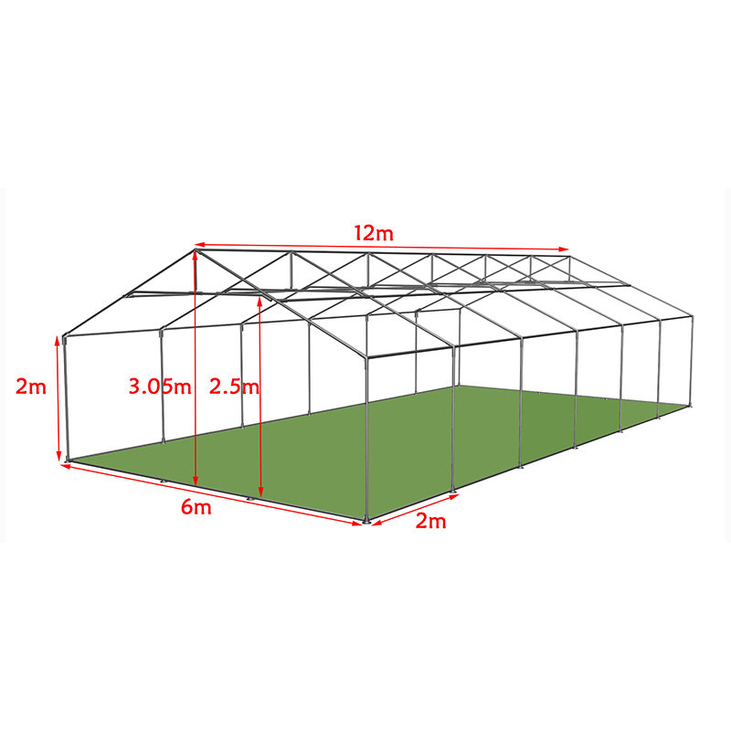 6x12m Luksus PVC Outdoor Event Marquee