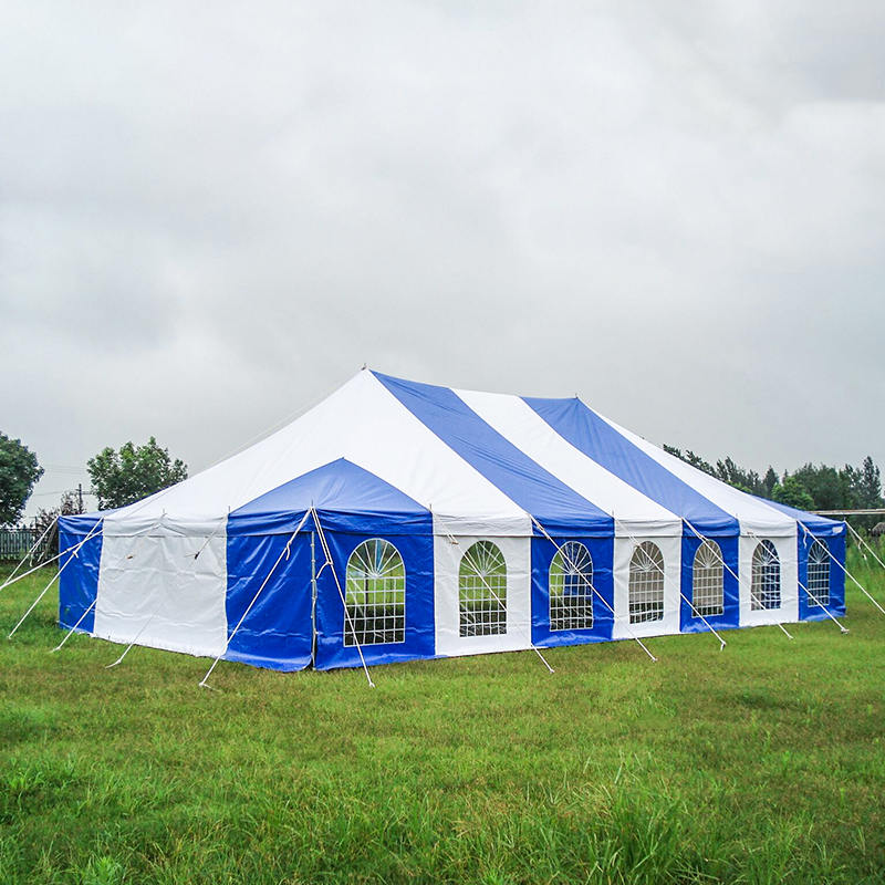7X12m Tradisjonelt PVC Event-stangtelt med vinduer