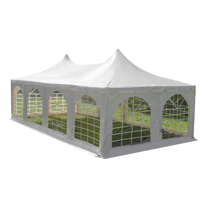 4x8-2,3m utendørs Double Peak Pagoda Party Marquee