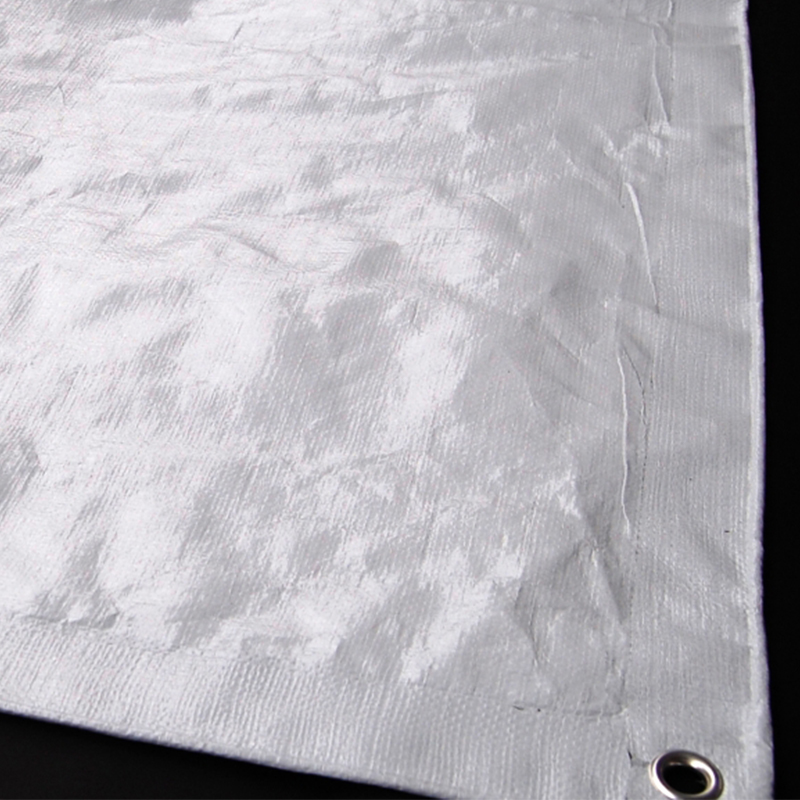 4x5m forsterkede fleksible plastpresenninger for midlertidig ly