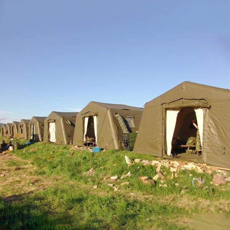 5,6 x 5,15 m flerbruks små hurtigutplassering lavtrykks oppblåsbare tilfluktsrom