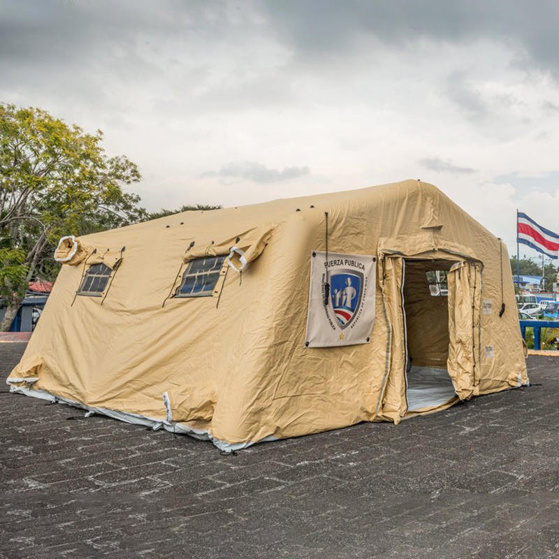 5,6 x 5,15 m flerbruks små hurtigutplassering lavtrykks oppblåsbare tilfluktsrom