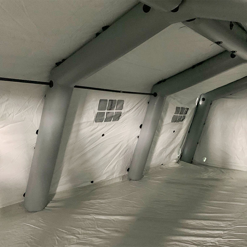 Lavtrykk 5,6 x 7,55 m flerbruks oppblåsbart oppblåsbart telt med middels raskt utplassering