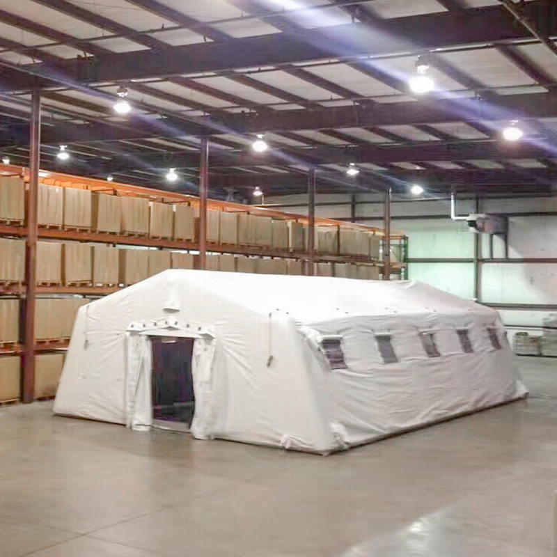 Lavtrykk 5,6 x 12,35 m, stort, oppblåsbart, lufttett telt