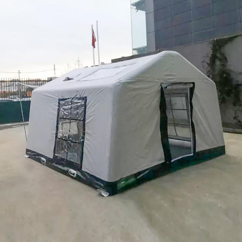 8-10 personer fire sesonger glamour Brannsikkert og antibakterielt oppblåsbart campingtelt