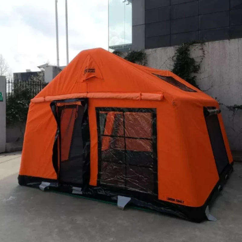 8-10 personer fire sesonger glamour Brannsikkert og antibakterielt oppblåsbart campingtelt