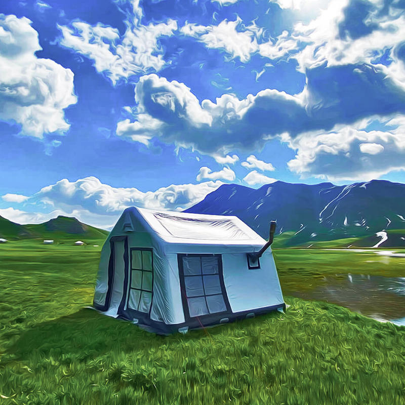 8-10 personer Four Season Panorama oppblåsbart campingtelt