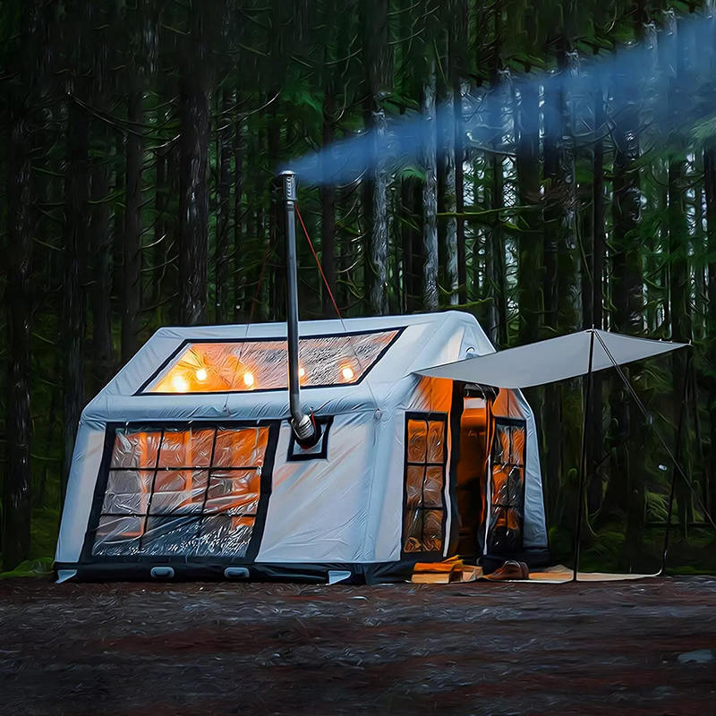 8-10 personer Four Season Panorama oppblåsbart campingtelt