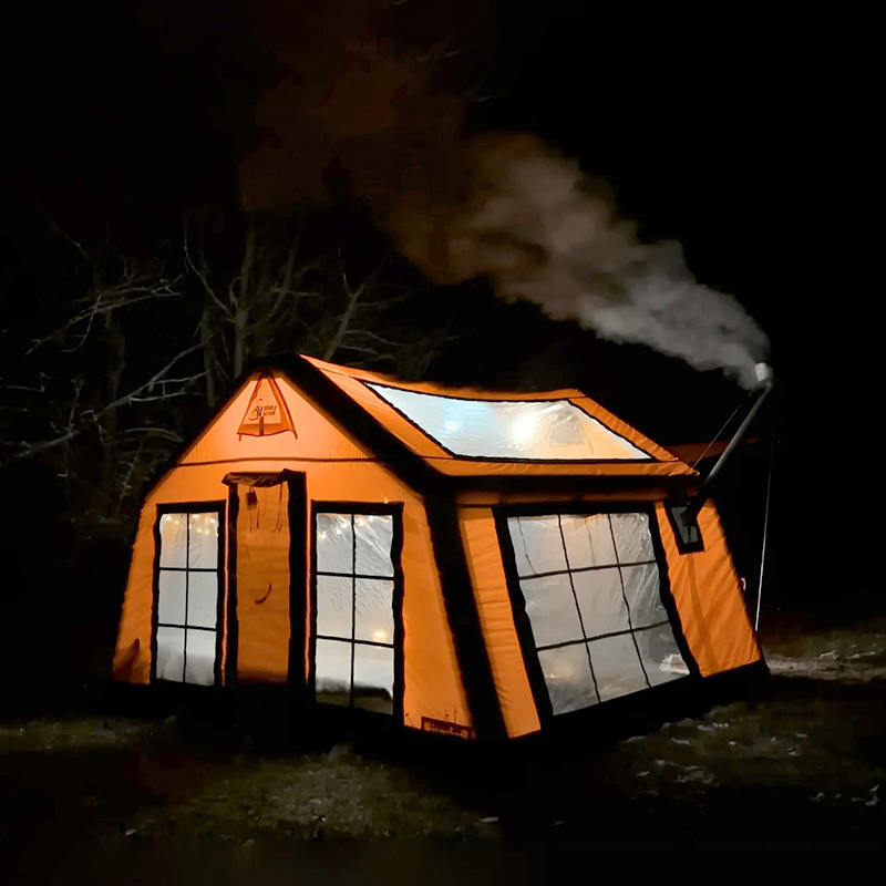 8-10 personer Four Season Panorama oppblåsbart campingtelt