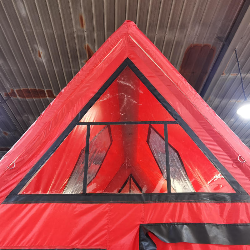 8-10 personer fire sesonger vanntett oppblåsbart lufttelt for camping
